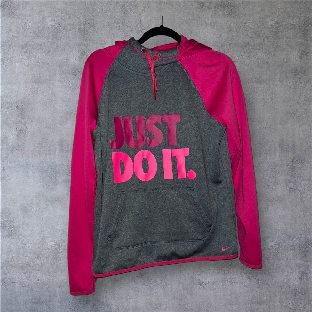 Nike Pink‎ and Gray Hoodie